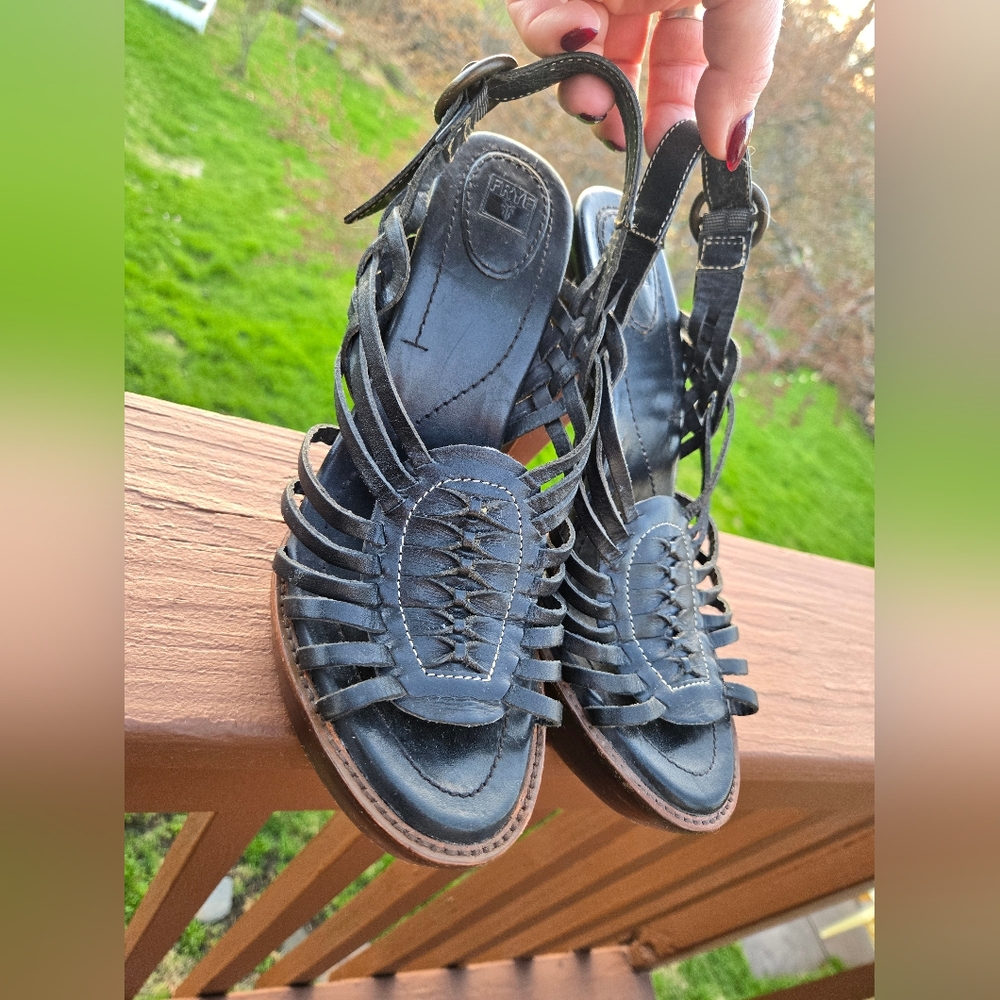 Frye Slingback Platform Heels - image 4